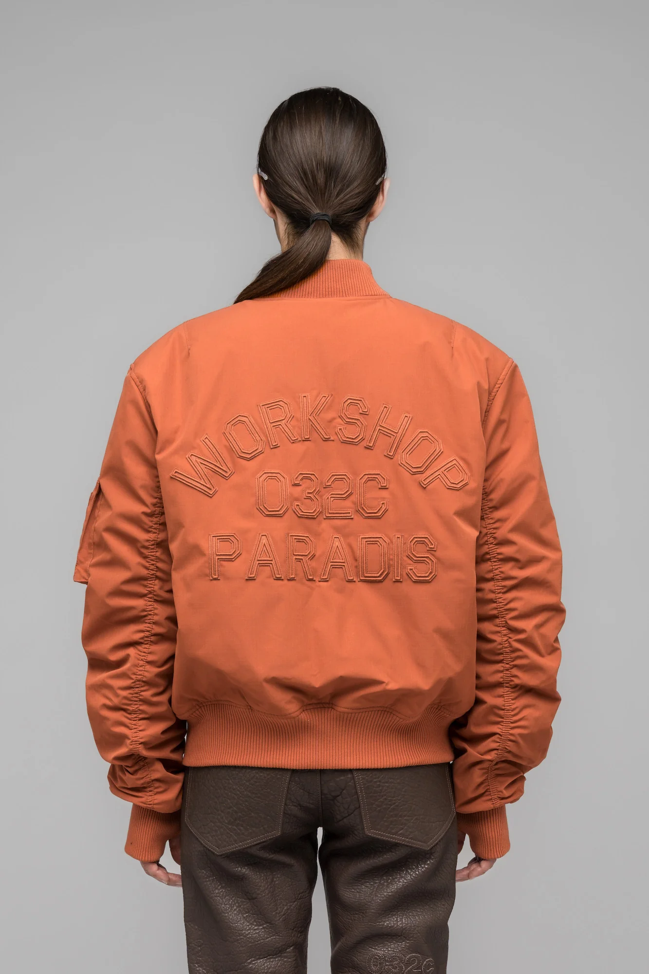 "COLLEGE" CLASSIC BOMBER JACKET - Image 4