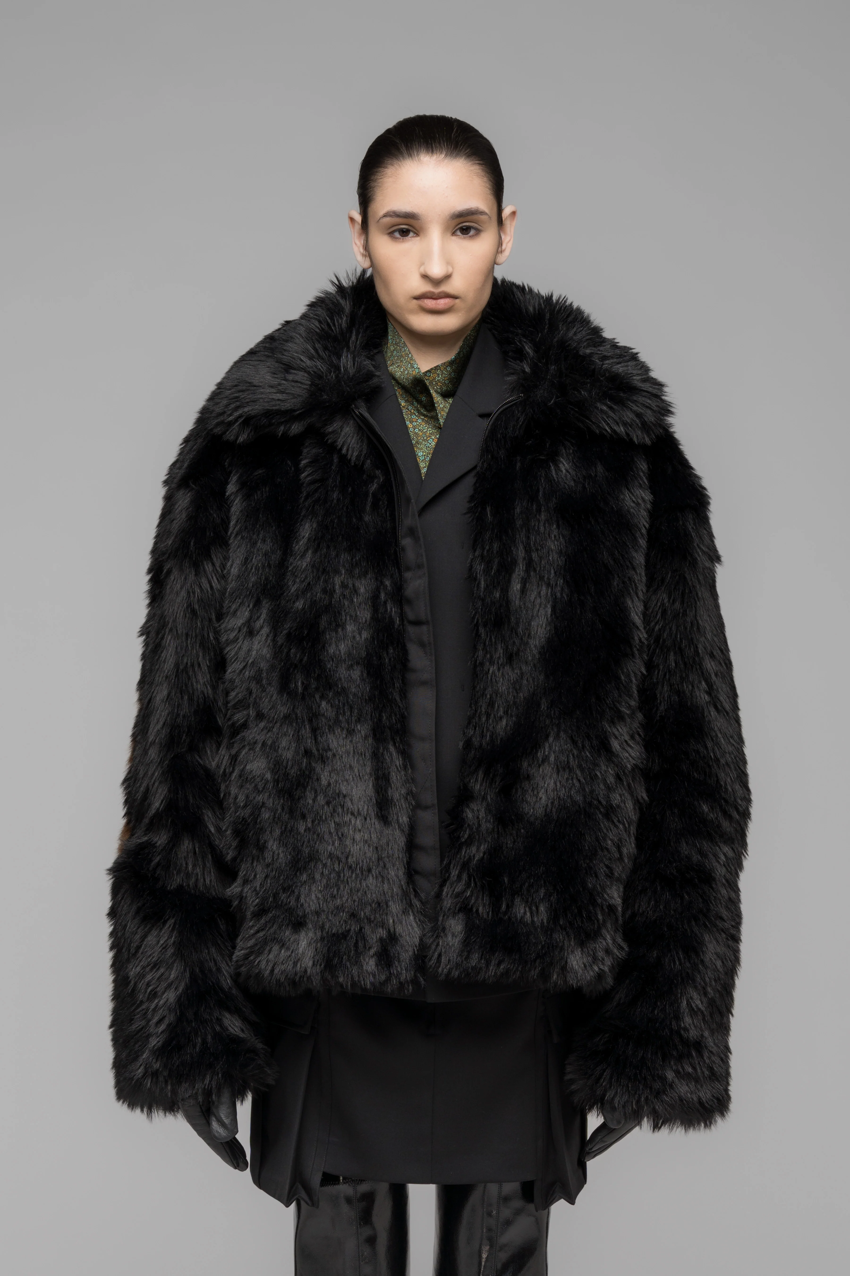 "MUDDY" FAUX FUR BLOUSON - Image 3