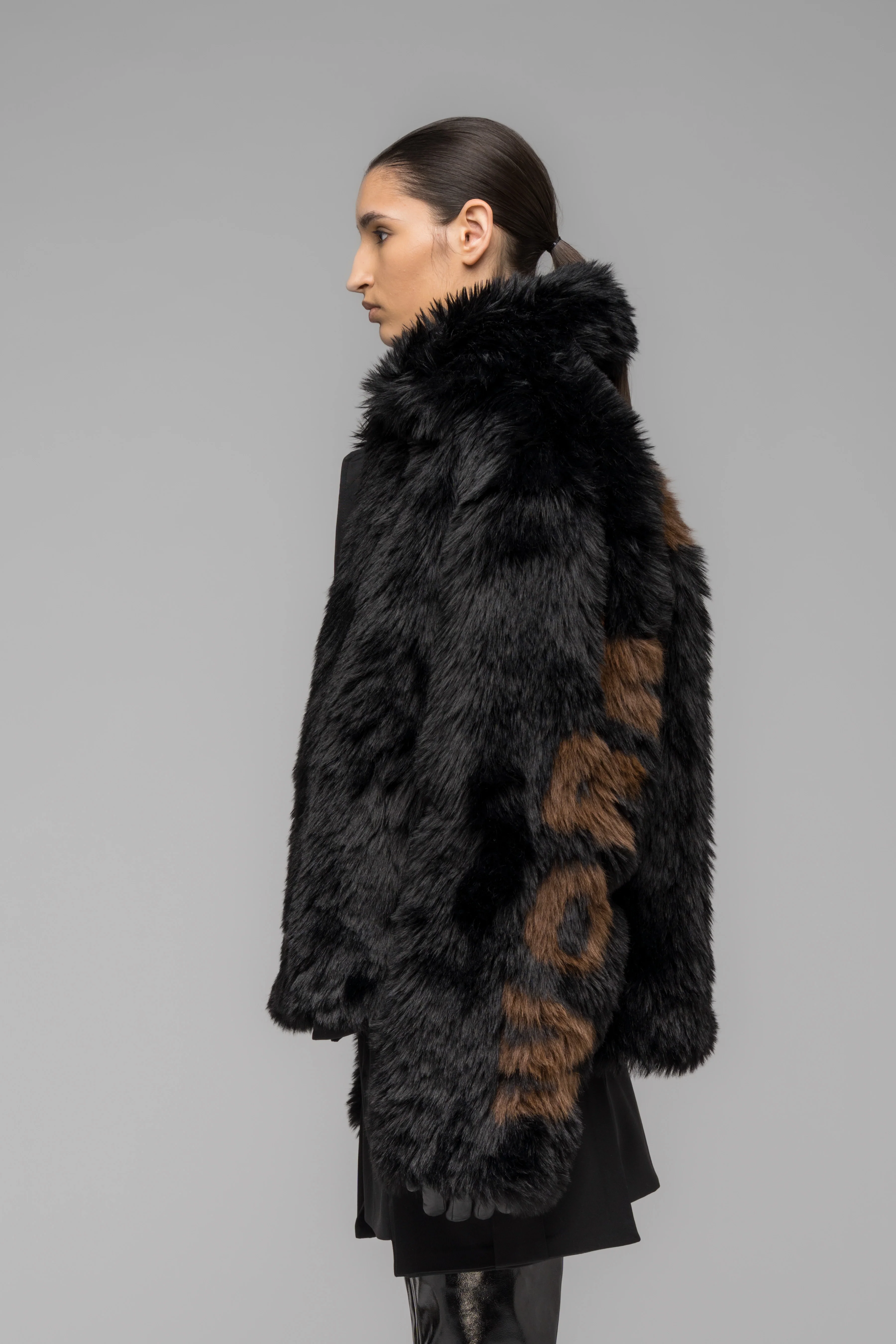 "MUDDY" FAUX FUR BLOUSON - Image 4