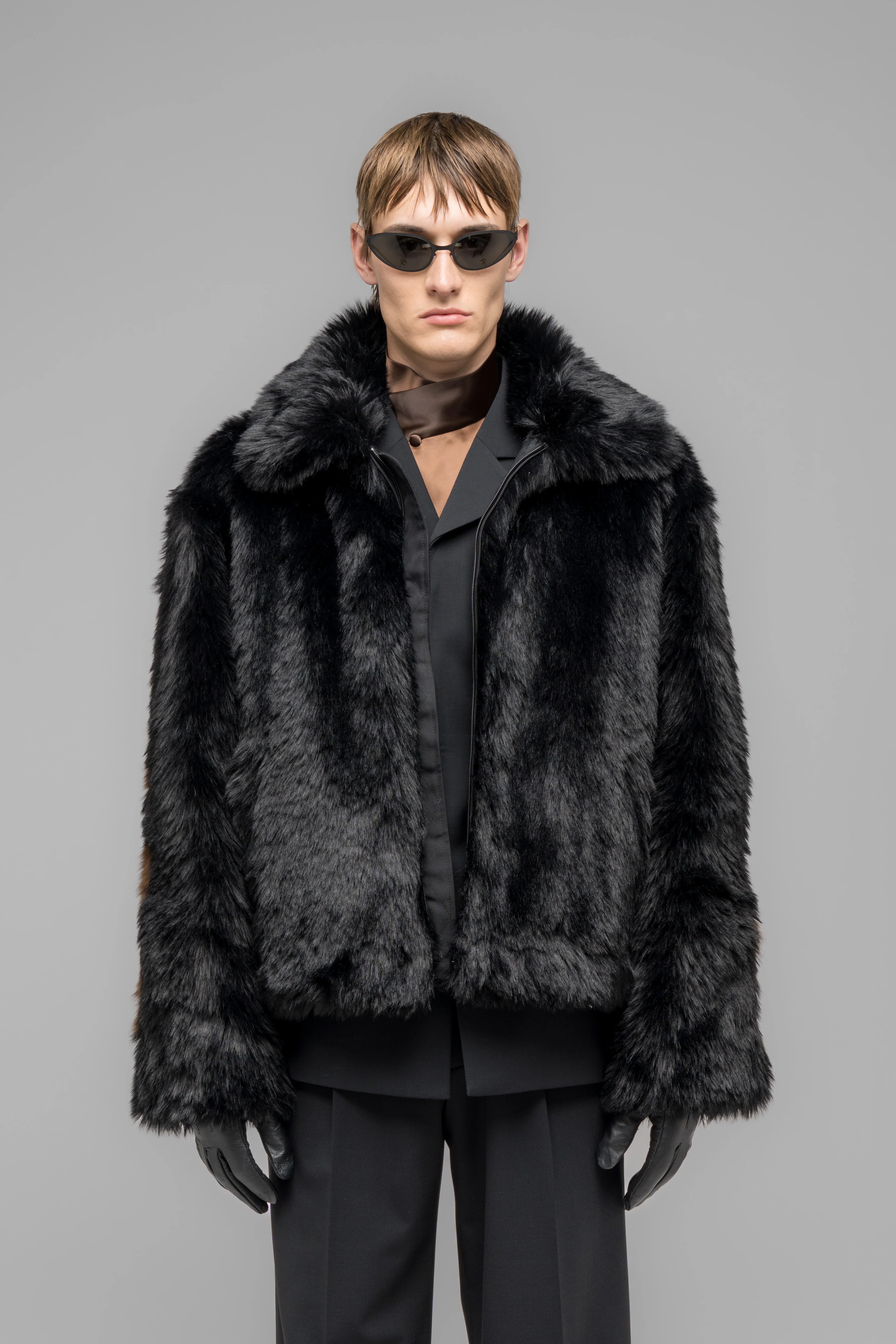 "MUDDY" FAUX FUR BLOUSON - Image 3