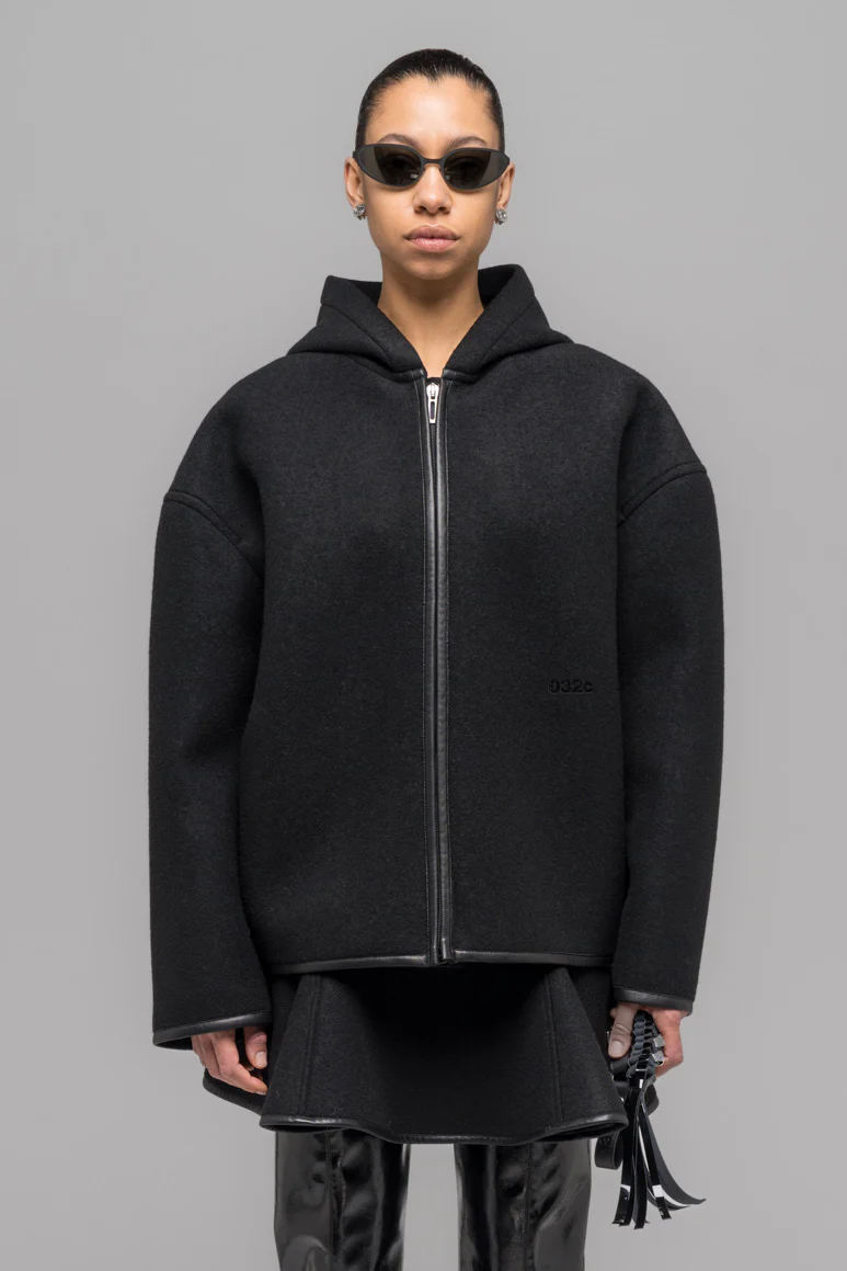 NEOPRENE ZIP UP HOODED JACKET - Image 3