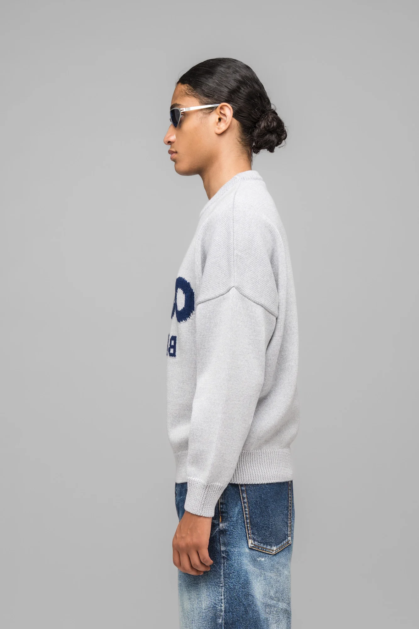 SELFIE SWEATER GREY MELANGE - Image 3