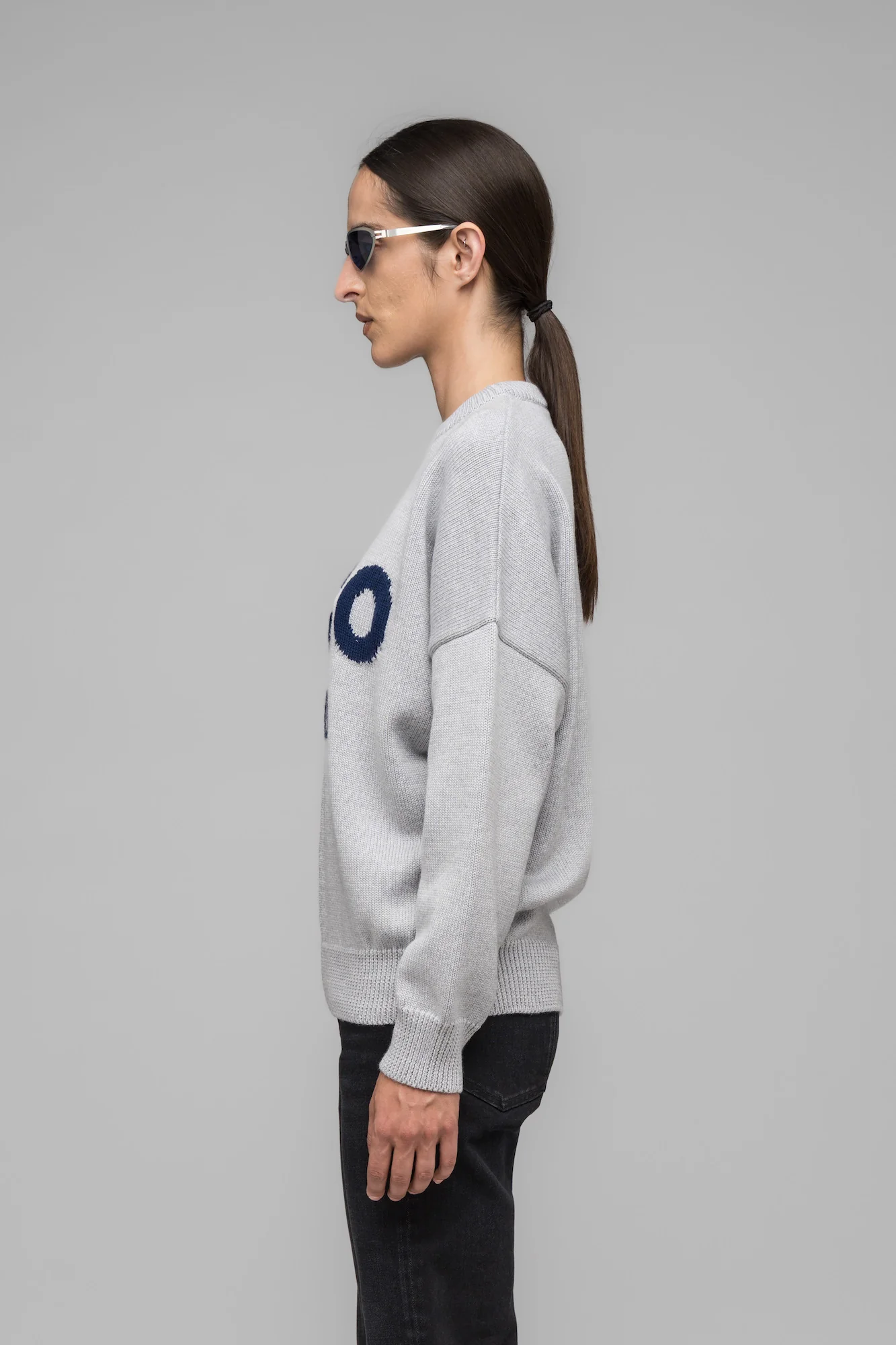 SELFIE SWEATER GREY MELANGE - Image 3