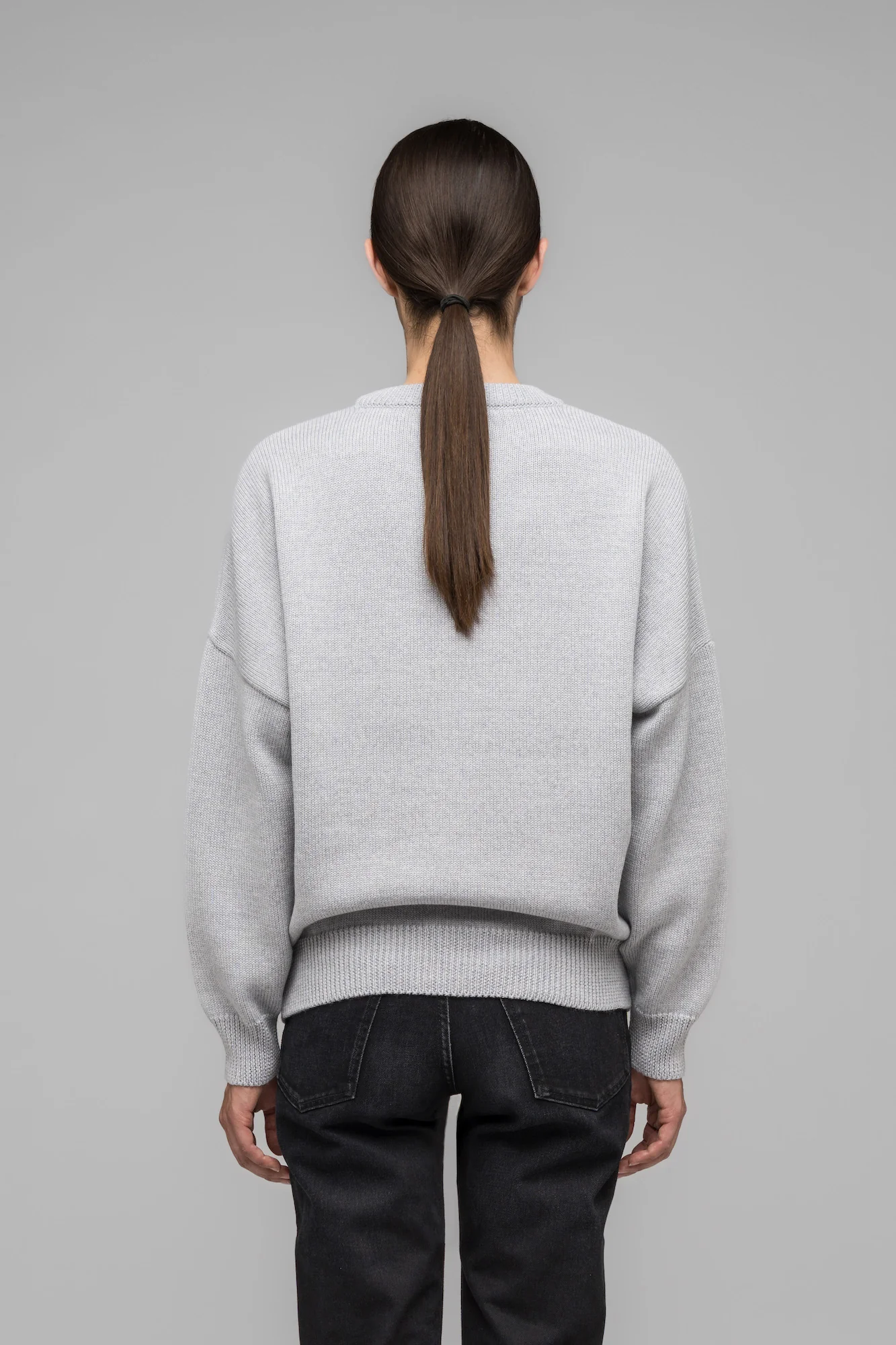 SELFIE SWEATER GREY MELANGE - Image 4
